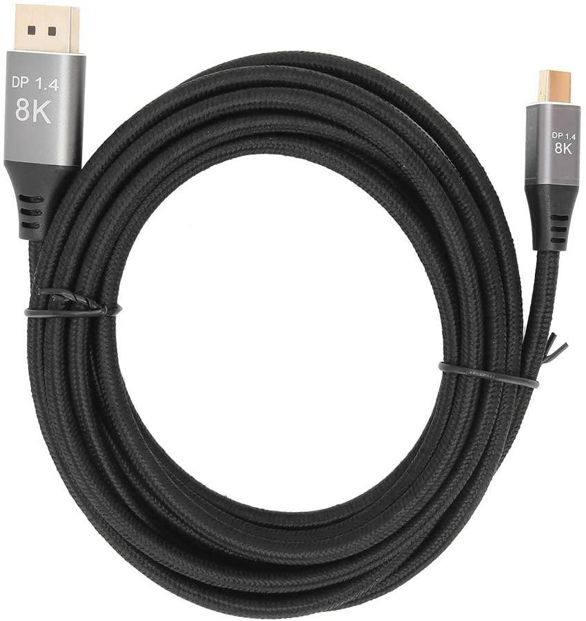 Mini DP to DP Cable Adapter Cable Mini DPto DP Cable Small Size Sturdy Adapter Cable Lightweight Mini DP to DP Cable Wire for Computers for PC