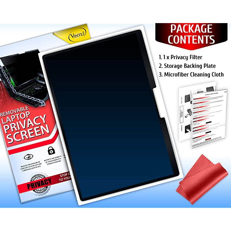 Inch 169 Aspect Ratio Removable Laptop Privacy Screen Filter for Widescreen Laptop Monitors Easy Onof Anti Scratch Protector