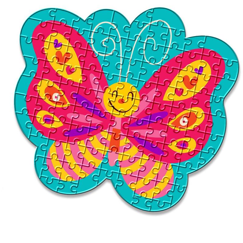 Anker Play Butterfly Shaped 100 Piece Jigsaw Puzzle