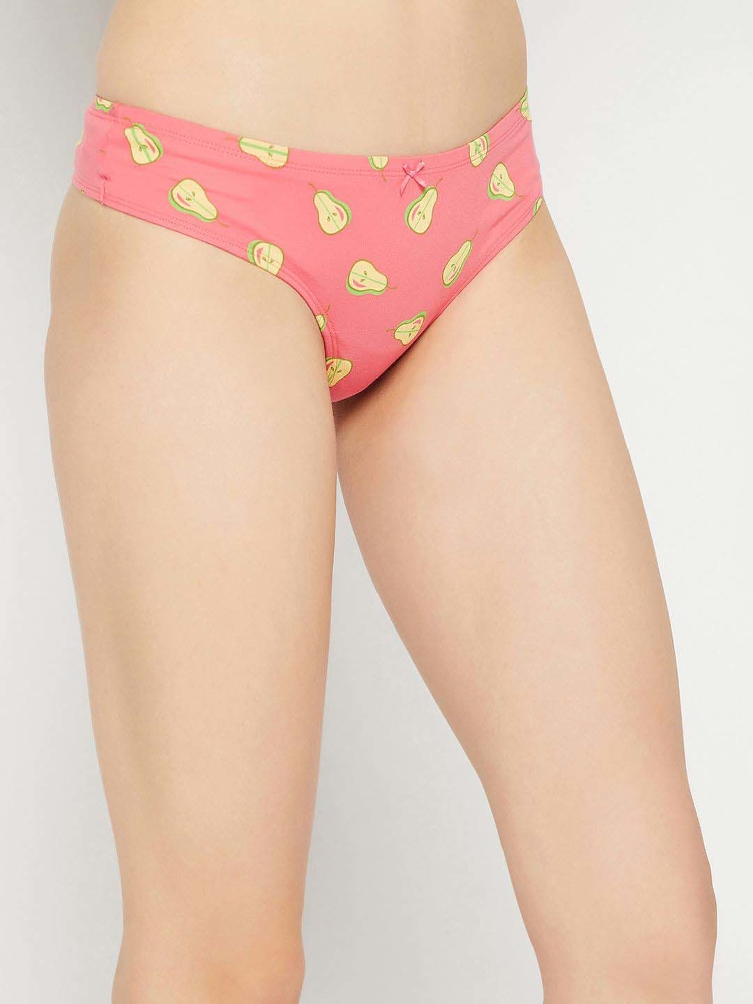 Clovia Purple & Pink Cotton Printed Hipster Panty - Pack Of 5