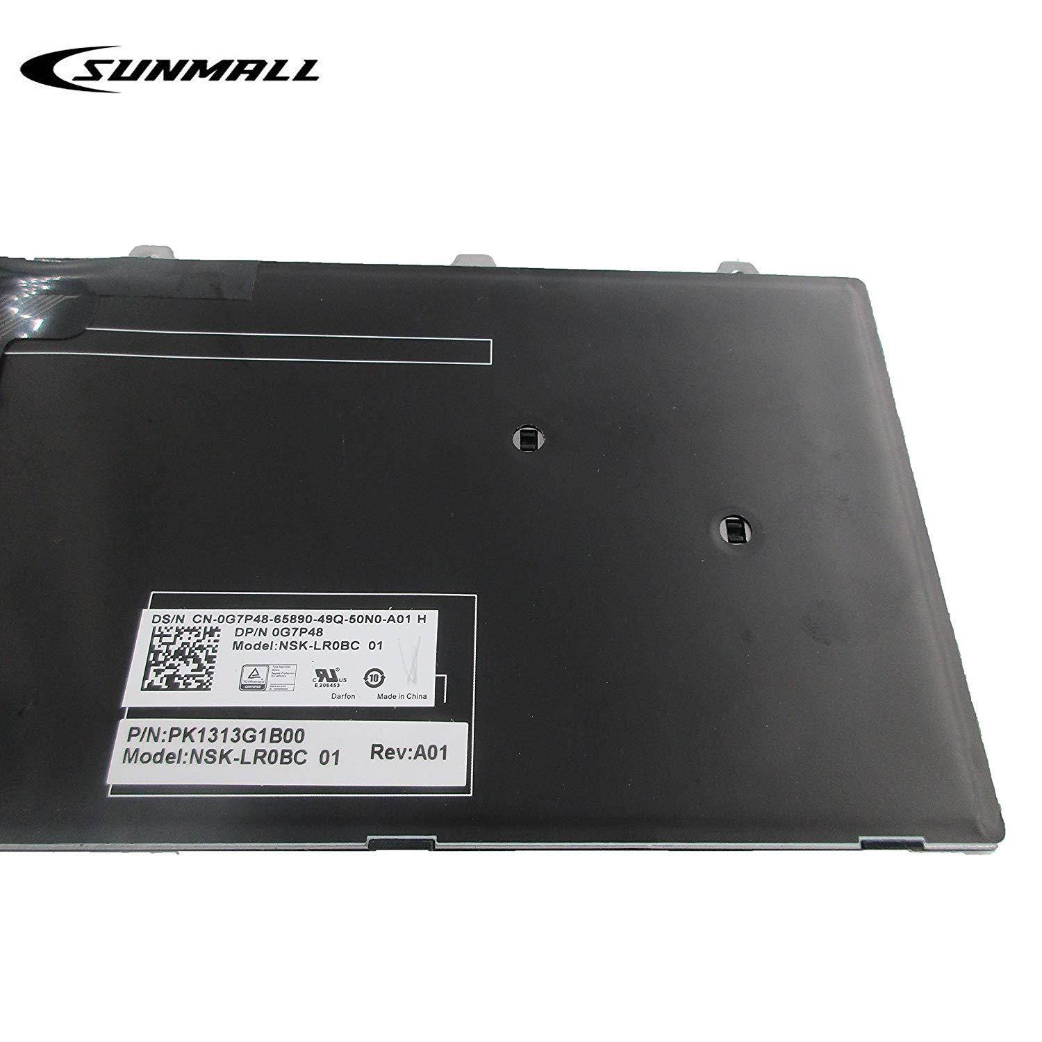 SUNMALL New laptop Notebook Replacement Keyboard with backlit for Dell Inspiron 15 3000 3541 3542 3552 5000 5547 Black US Layout(6 Months Warranty)