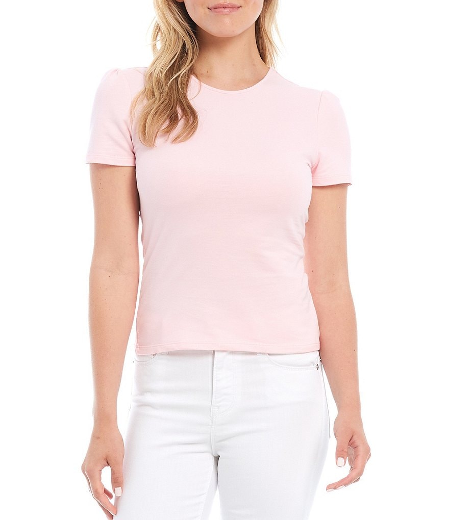 Julie Brown Marty Puff Sleeve Knit Tee