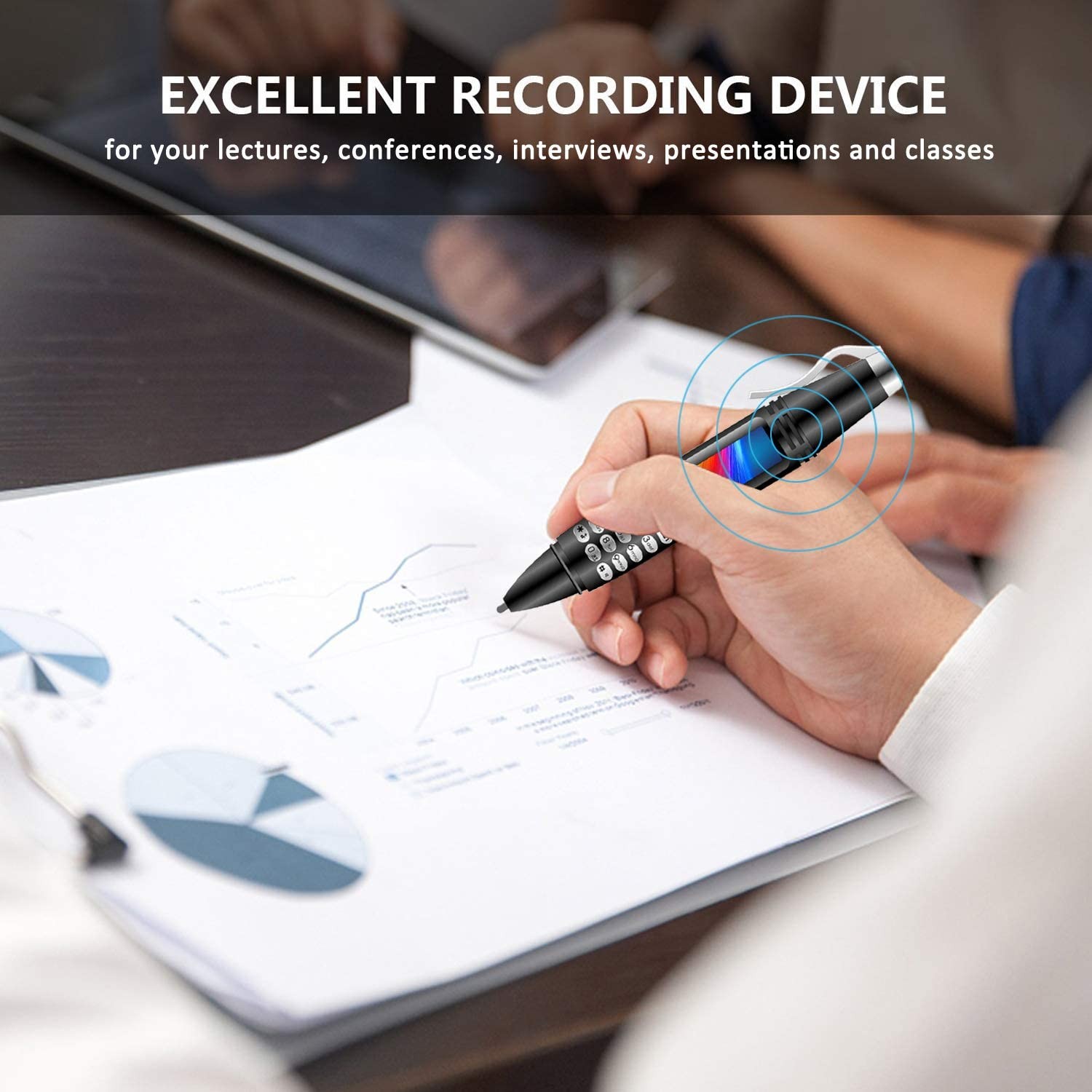 Pen Mini Cell Phone Bluetooth Dialer 0.96" Tiny Screen Mobile Phone Support GSM Dual SIM Max 32G TF Card with Camera Flashlight FM Radio Music Player Rechargeable (Black)