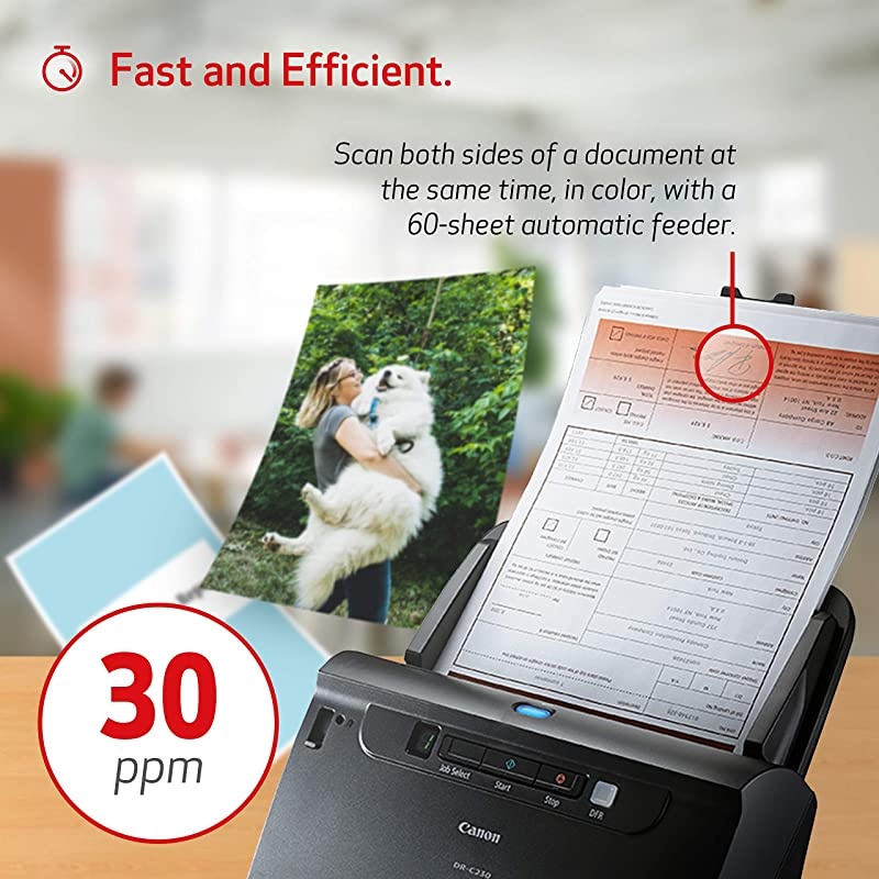2646C002 imageFORMULA DRC230 Home Office Document ScannerBlack