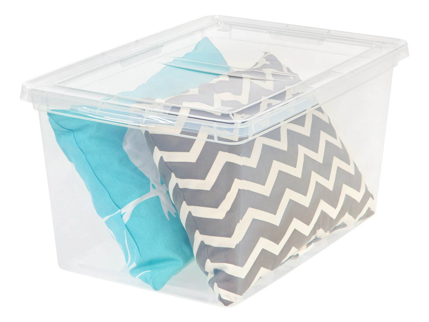 IRIS 58 Quart Clear Storage Box, 1 Pack, Clear