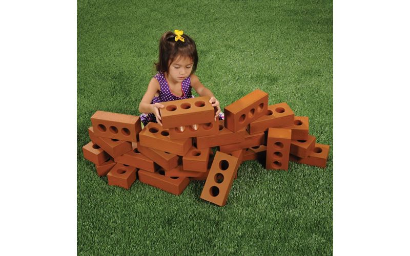 Kaplan Early Learning Foam Brick Builders - Set of 25