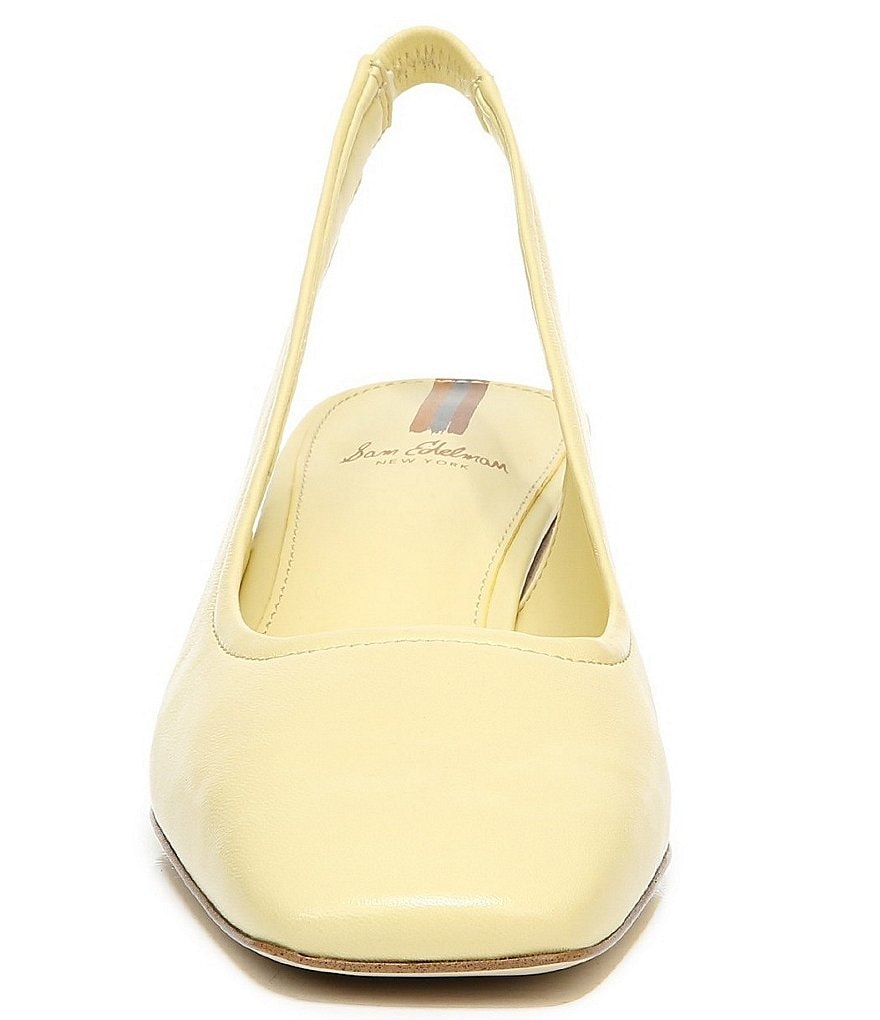 Sam Edelman Toren Leather Sculptural Heel Slingback Pumps