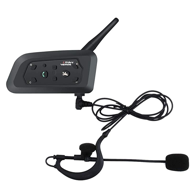 Professional Football Referee V6C Intercom 850mAh Motorcycle Snowmobile Full Duplex 1200M Wireless BT Intercom Interphone Earpiece with Referees Headset and Armband