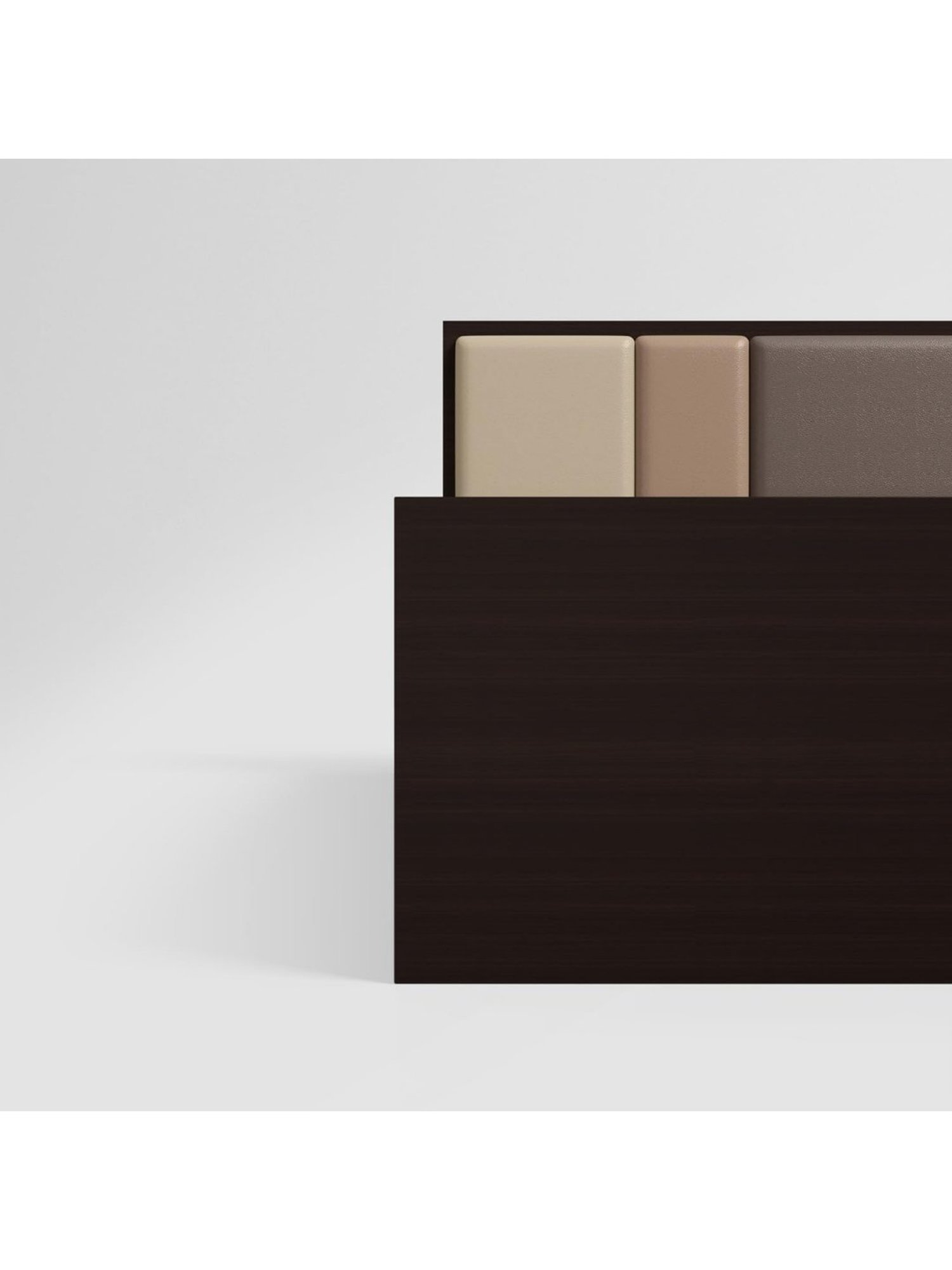 Godrej Interio Trio Grey Engineered Wood Queen Bed with Box Storage