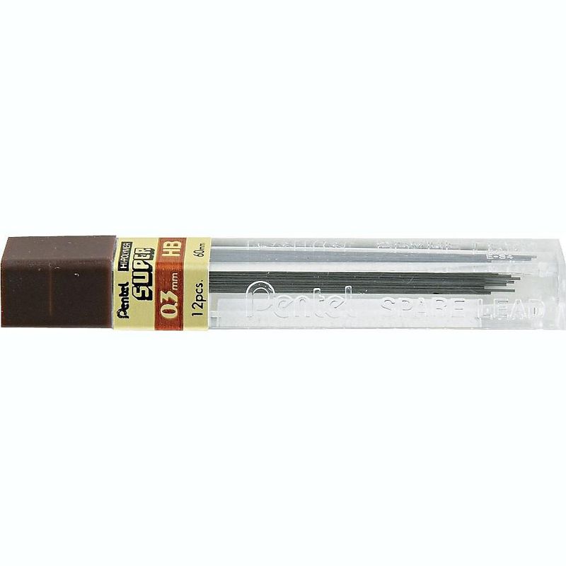 Pentel Super Hi-Polymer Lead Refills 0.3mm HB Black 12/Pack 300HB