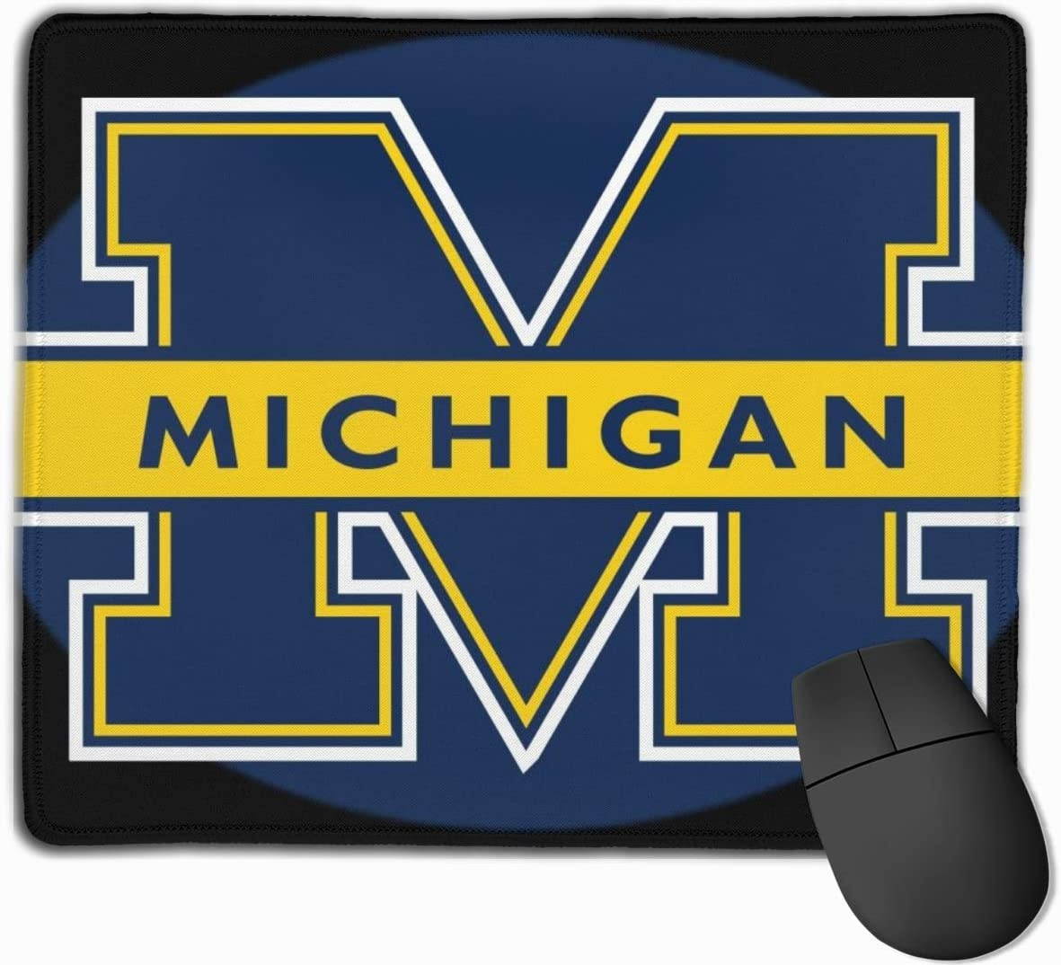 OSY Michigan Wolverines Pattern Mousepad Desktop Laptop Mouse pad Waterproof Keyboard Pad Thick Mat for Office/Home&Gamer