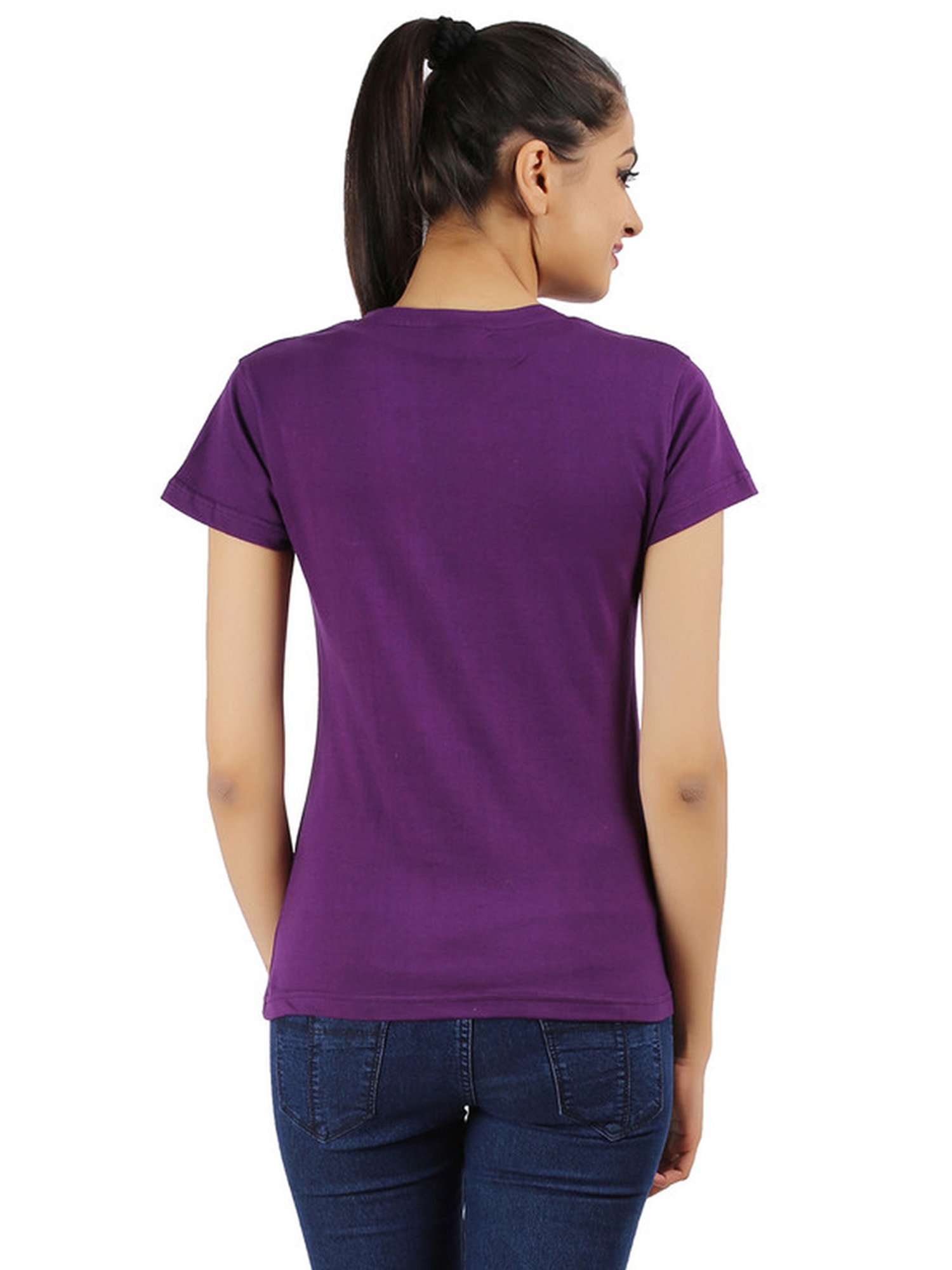 Appulse Navy & Lilac Cotton T-Shirt - Pack Of 2