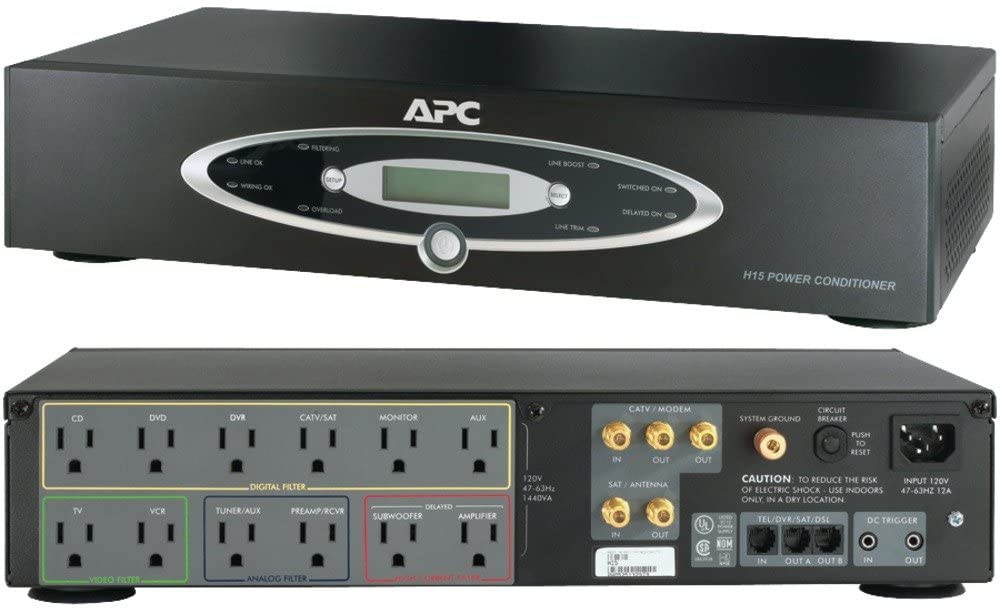 APC H15BLK 12-Outlet H-Type Rack-Mountable Power Conditioner Electronic Consumer
