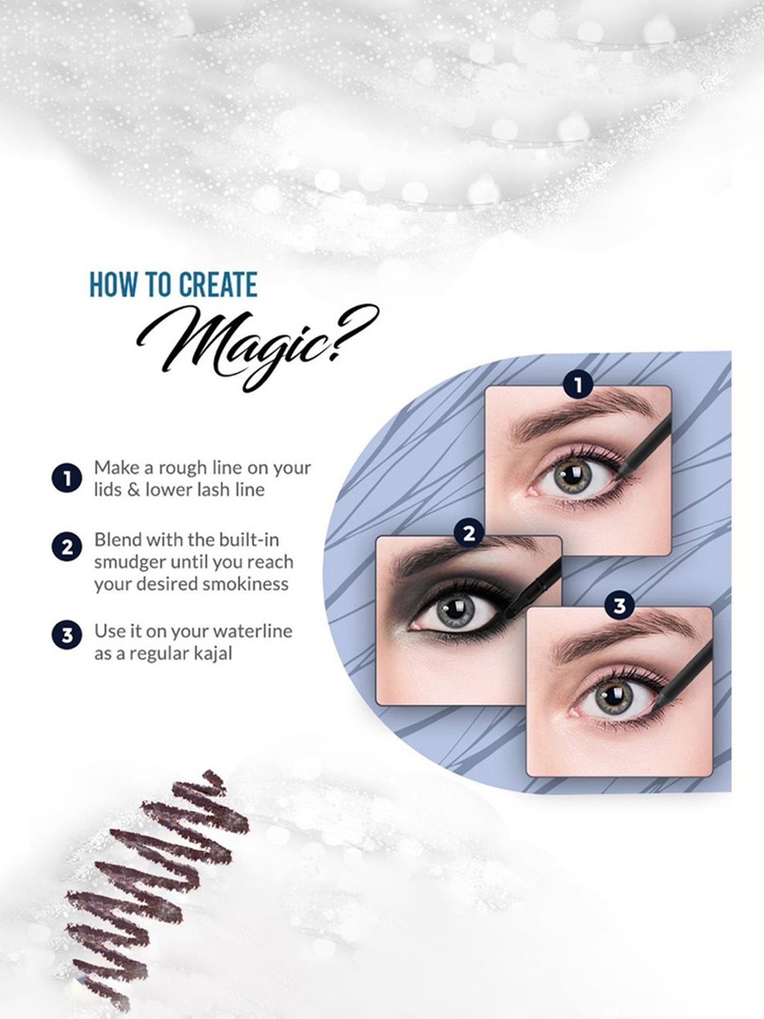 Colorbar Just Smoky Kajal Brown - 1.2 gm