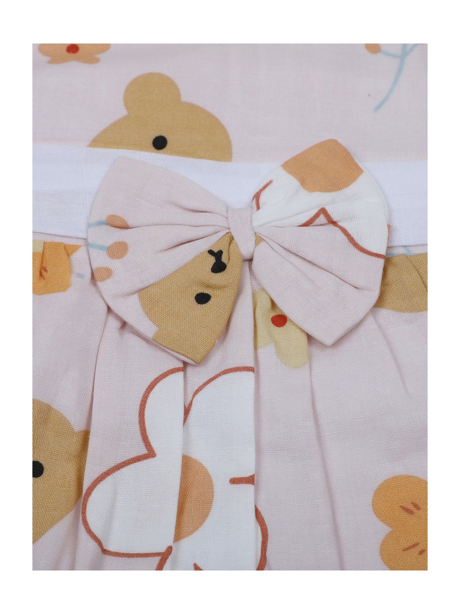 Baby Moo Kids Pink & Yellow Floral Print Dress