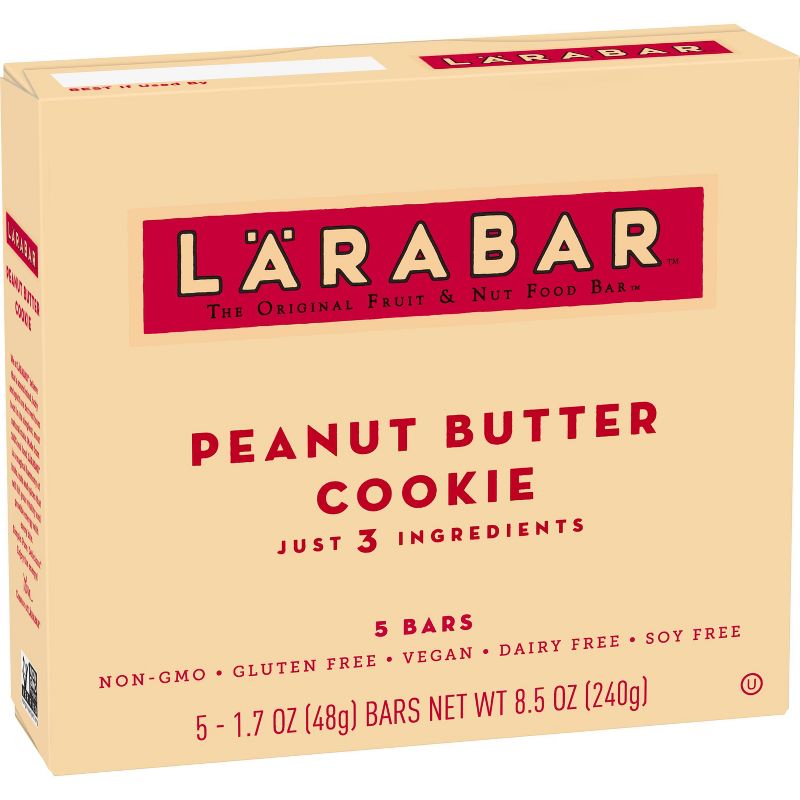 Larabar Fruit And Nut Bar Peanut Butter Cookie - 5ct
