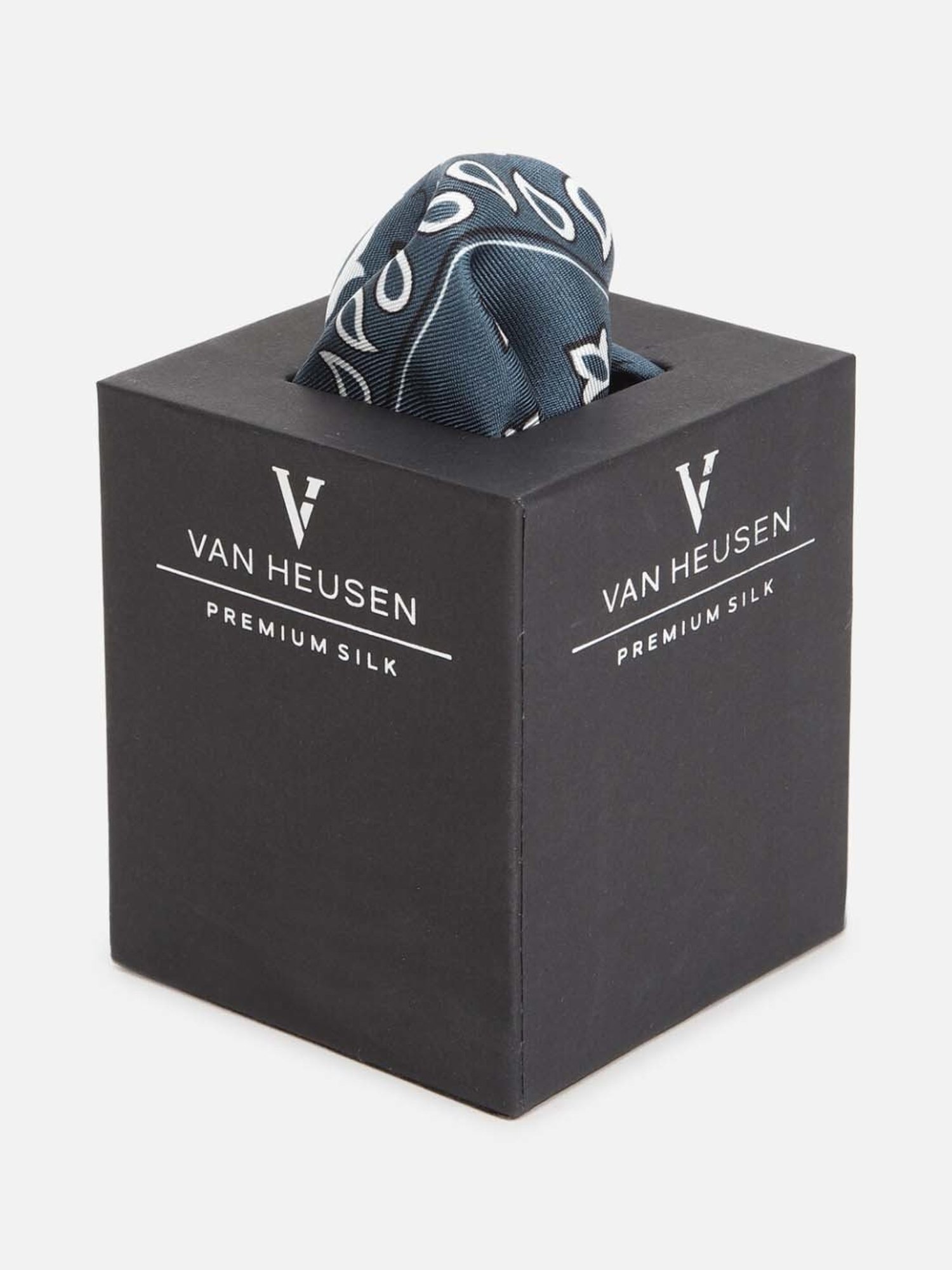 Van Heusen Green Printed Pocket Square