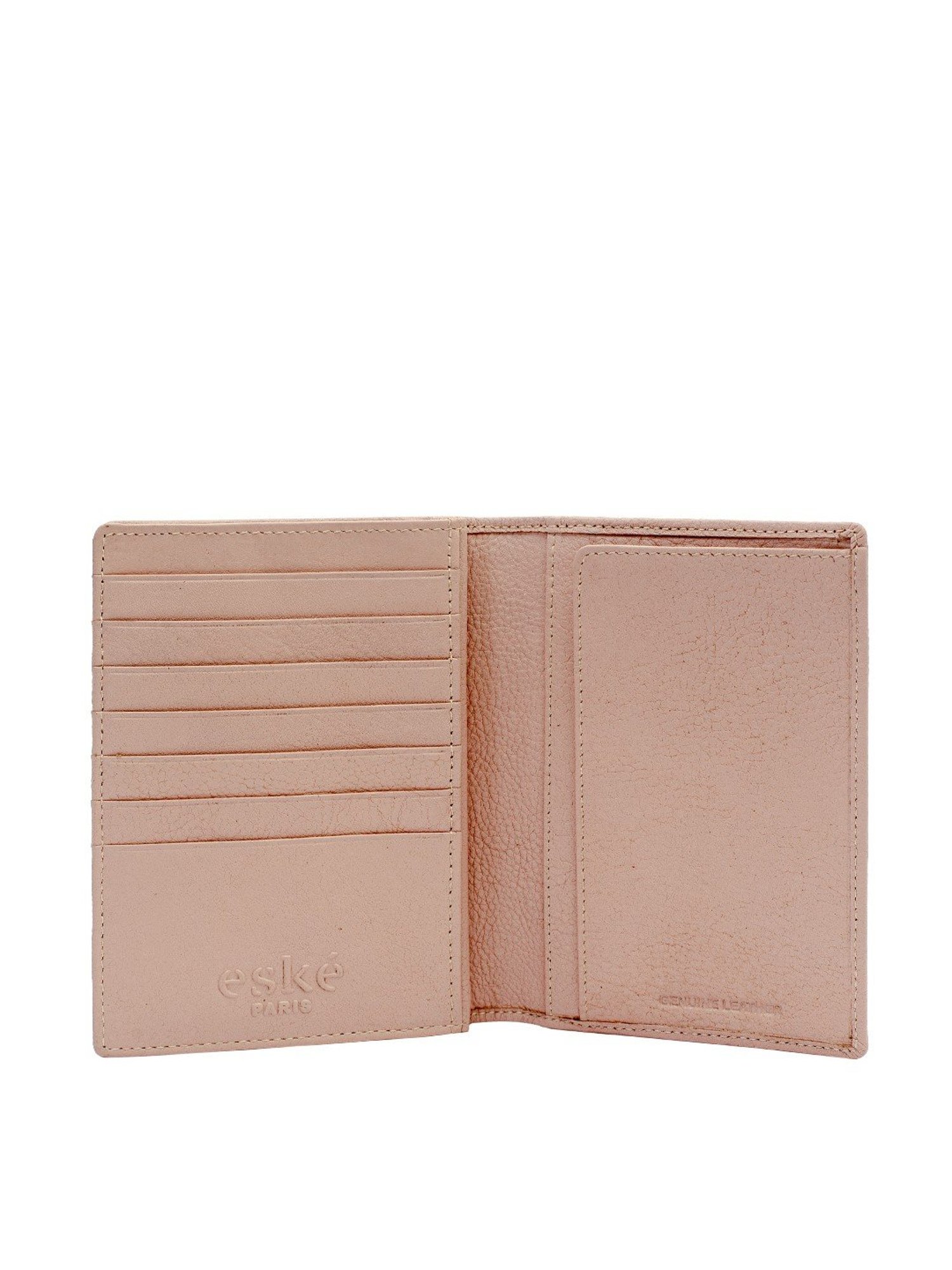 Eske Mabel Blush Pink Solid Small Passport Holder