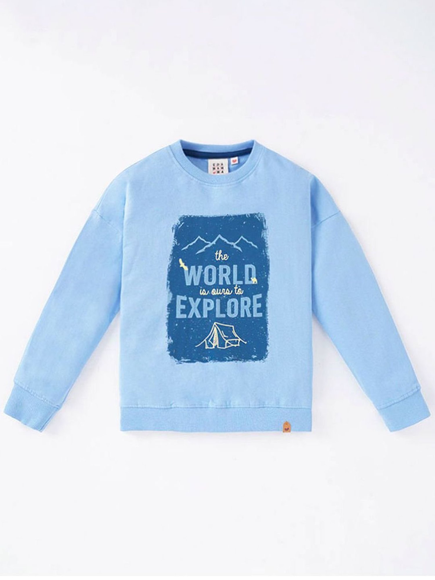Mothercare Kids Navy Printed Full Sleeves Sweatshirt