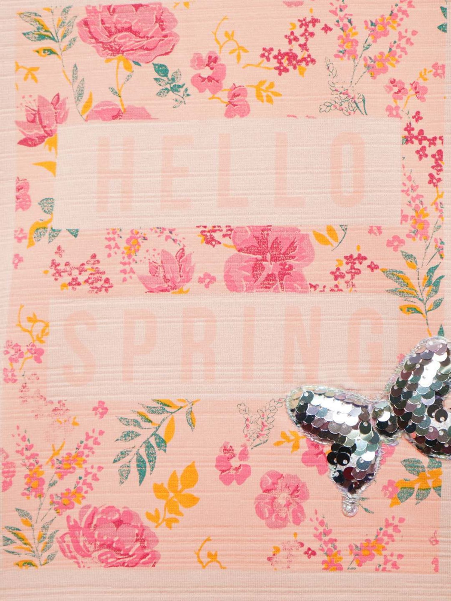 ZIAMA Kids Peach Printed Top