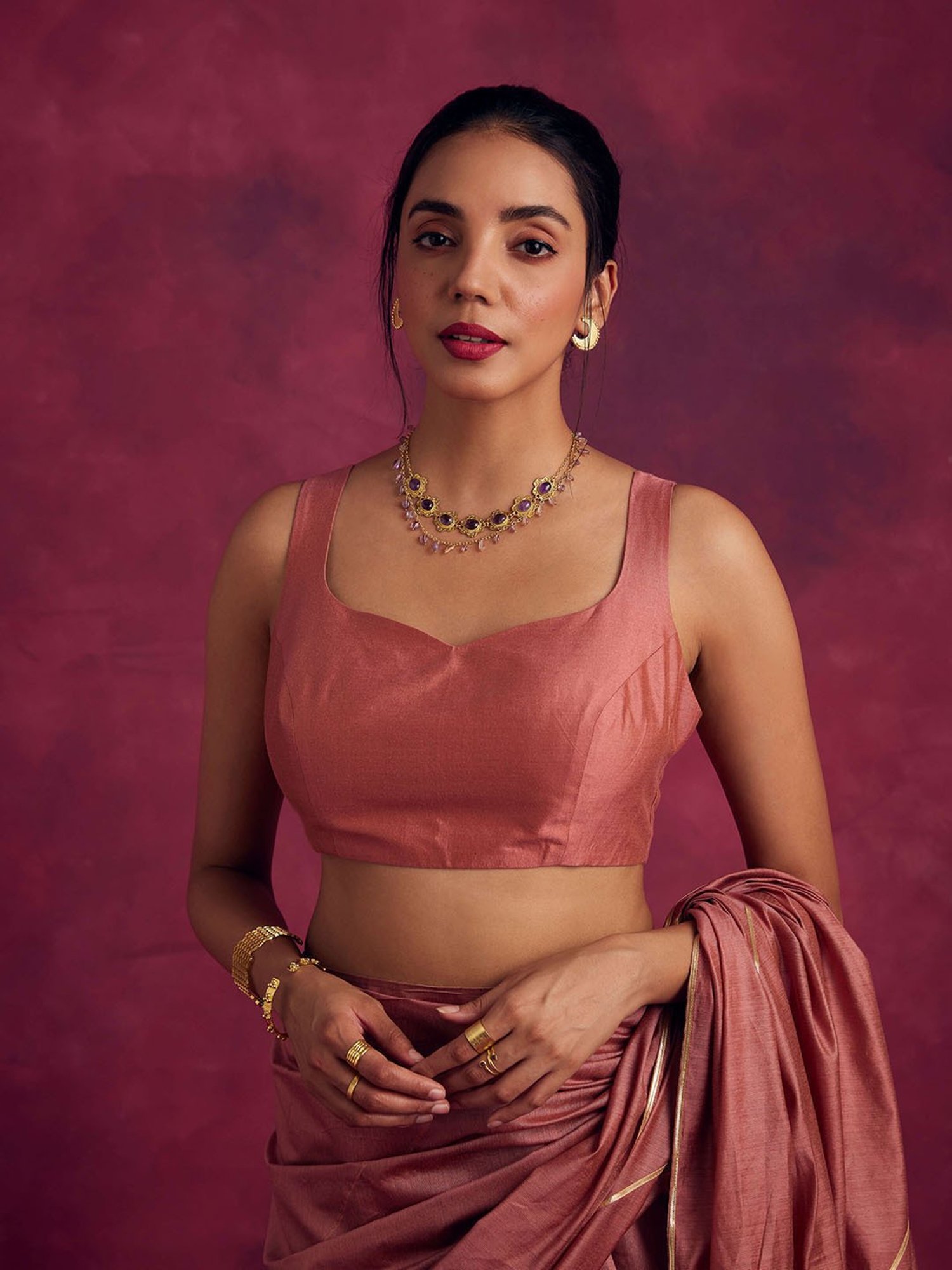 Abhishti Rose Brown Blouse