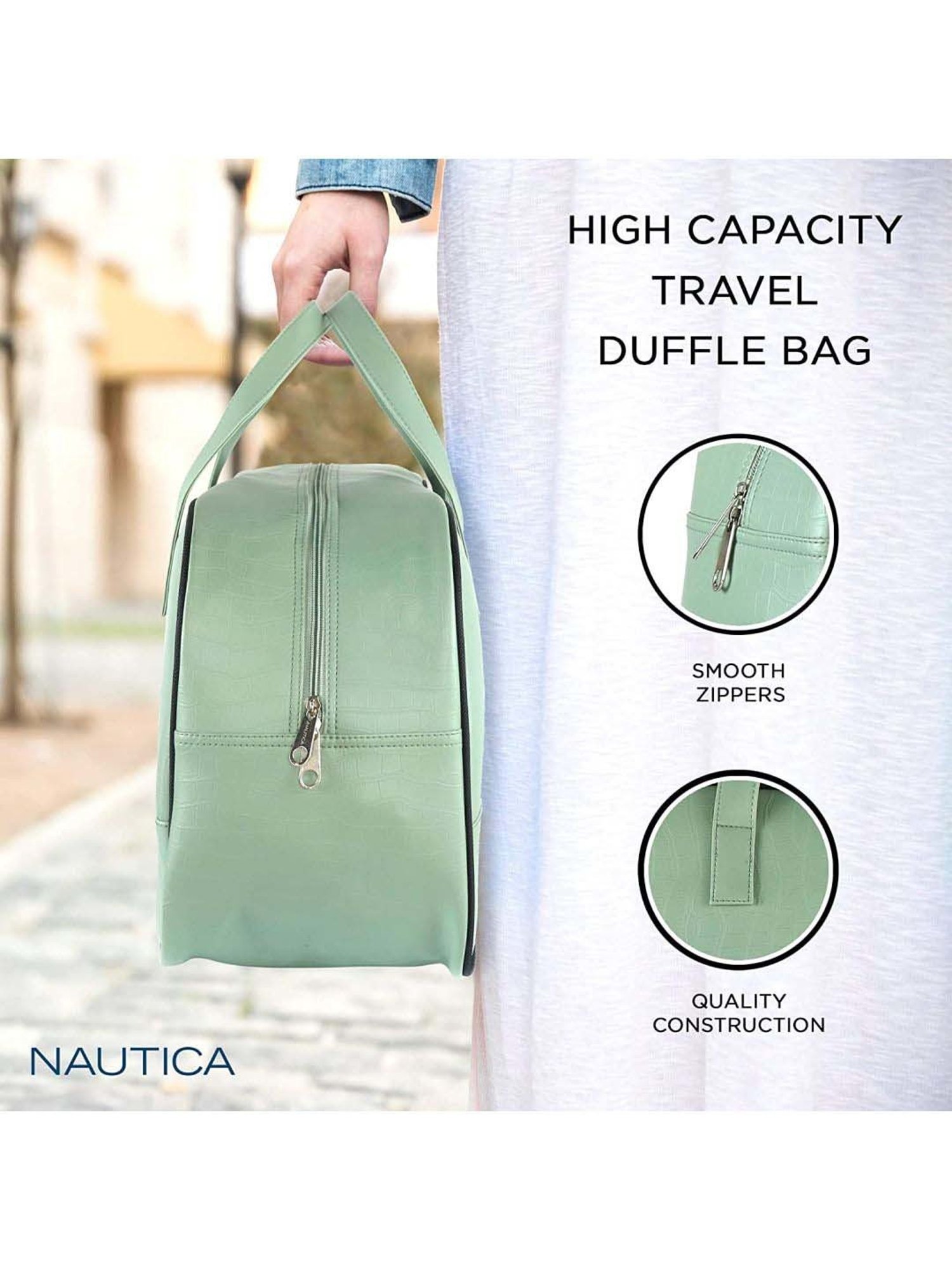 Nautica Green Medium Duffle Bag