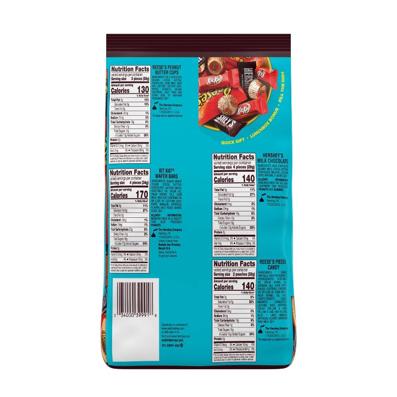 Hershey's, Reese's, Kit Kat Pieces Miniatures Assortment - 33.38oz