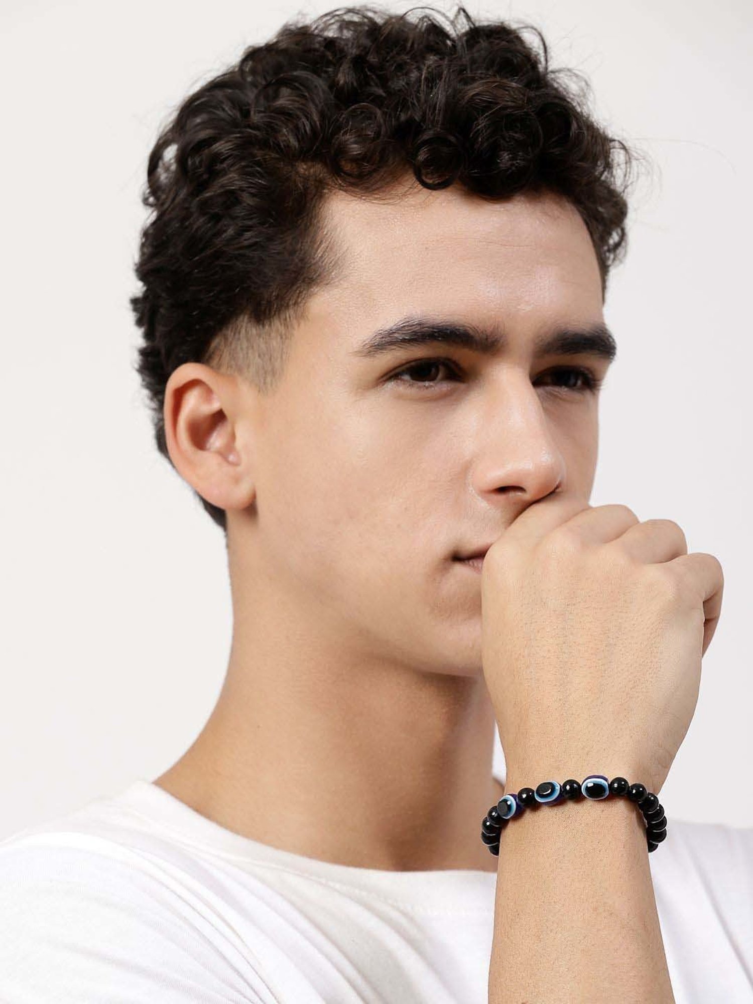 NVR Evil Eye Black Thread Bracelet for Unisex