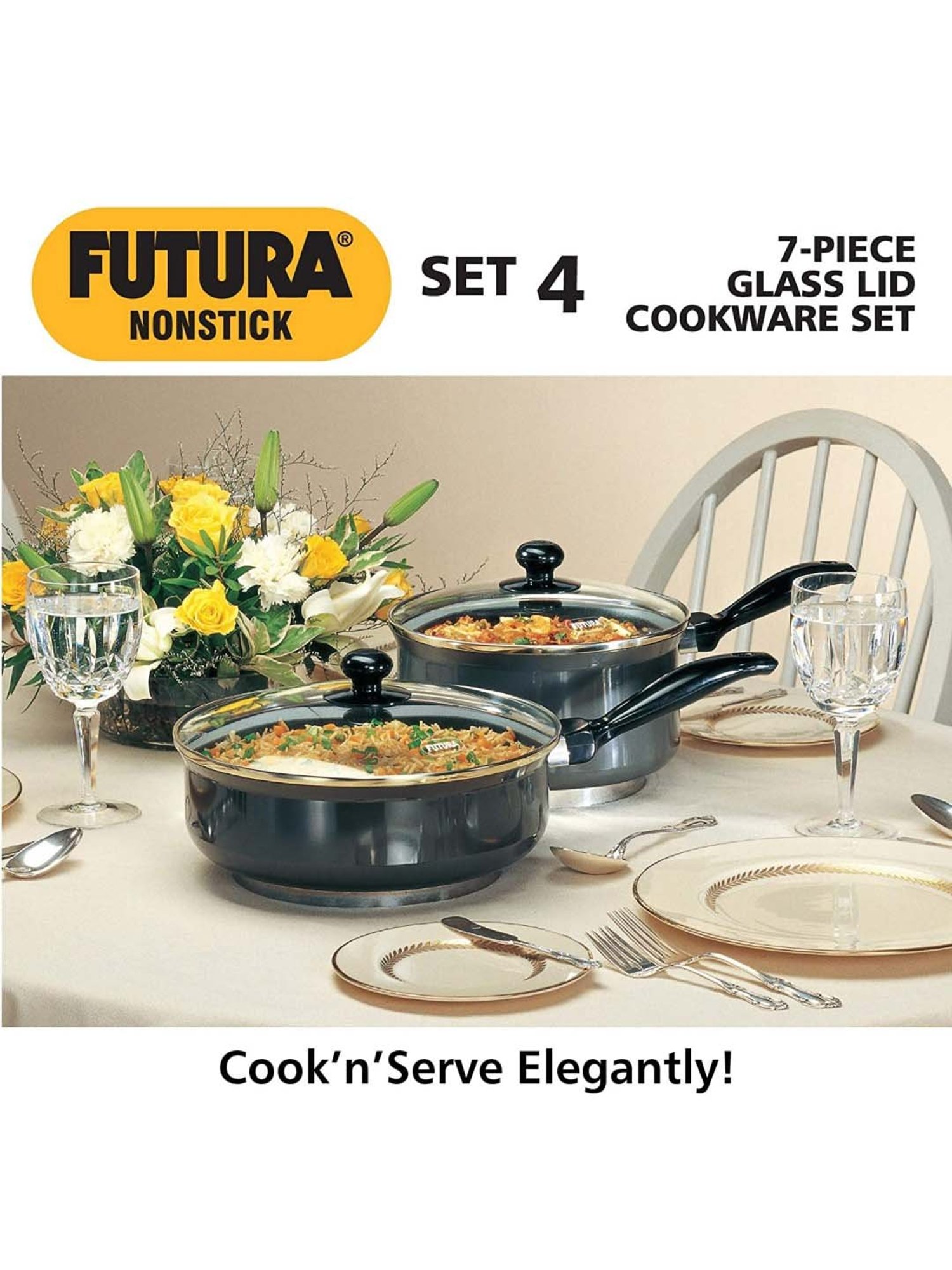 Hawkins Futura Black 5 Piece Non-Stick Cookware Set