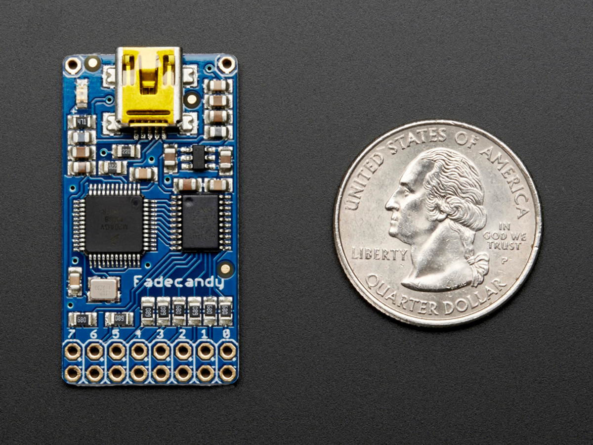 Adafruit FadeCandy - Dithering USB-Controlled Driver for NeoPixels