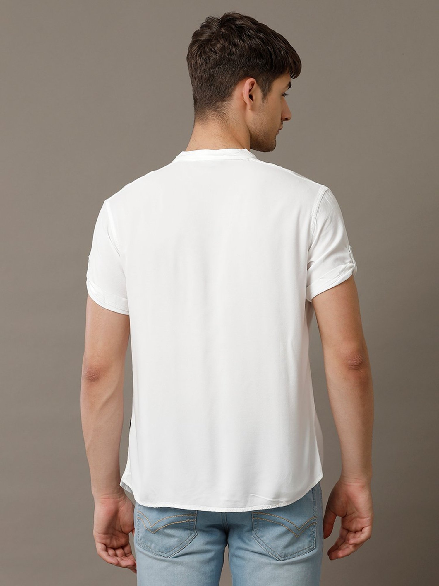 Identiti White Slim Fit Shirt