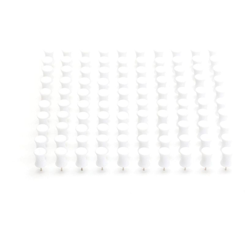 Poppin White Push Pins 100420