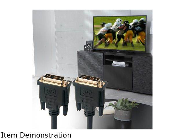 DAT 7321D Black Male to Male One DVI-D to DVI-D Single Link Cable