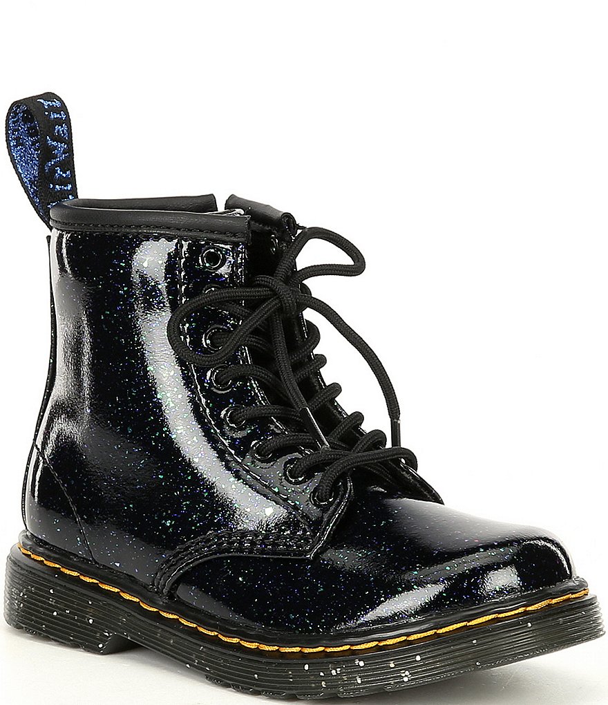 Dr. Martens Girl's 1460 Side-Zip Glitter Boots (Infant)