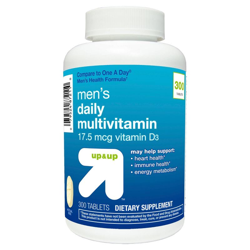 Men's Daily Multivitamin Dietary Supplement Tablets - 300ct - up & up™