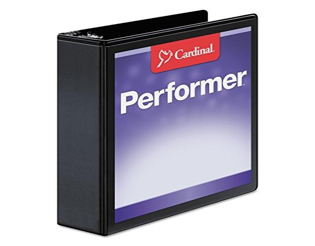 Xtravalue Clearvue Slant-D Ring Binder, 2", Black By: Cardinal