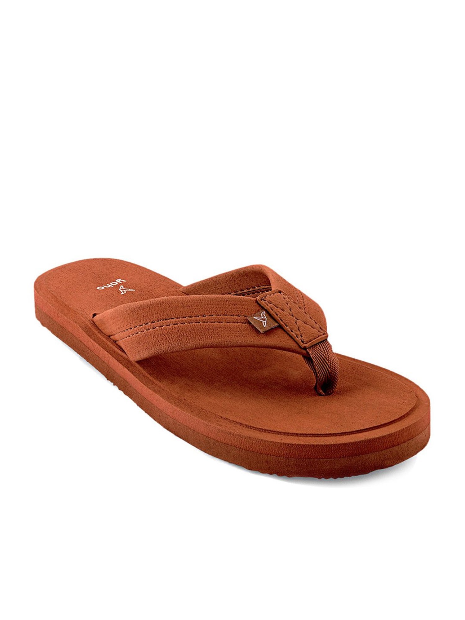 Yoho Men's Eva Bubbles Tan Flip Flops