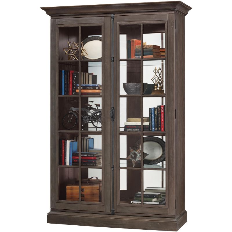 Howard Miller 670022 Howard Miller Clawson Iii Curio Cabinet 670022 Aged Auburn