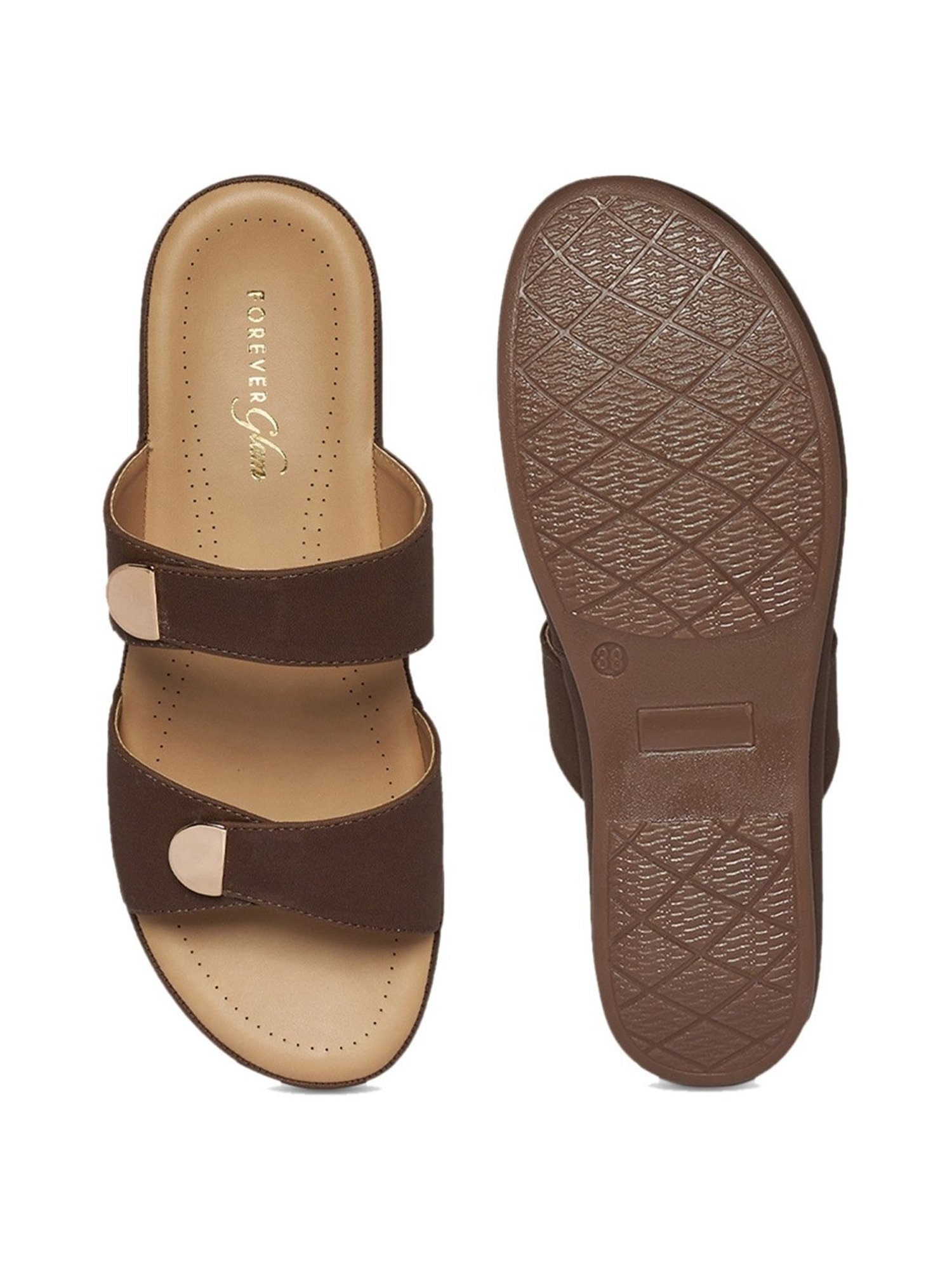 Forever Glam by Pantaloons Women's Brown Casual Wedges