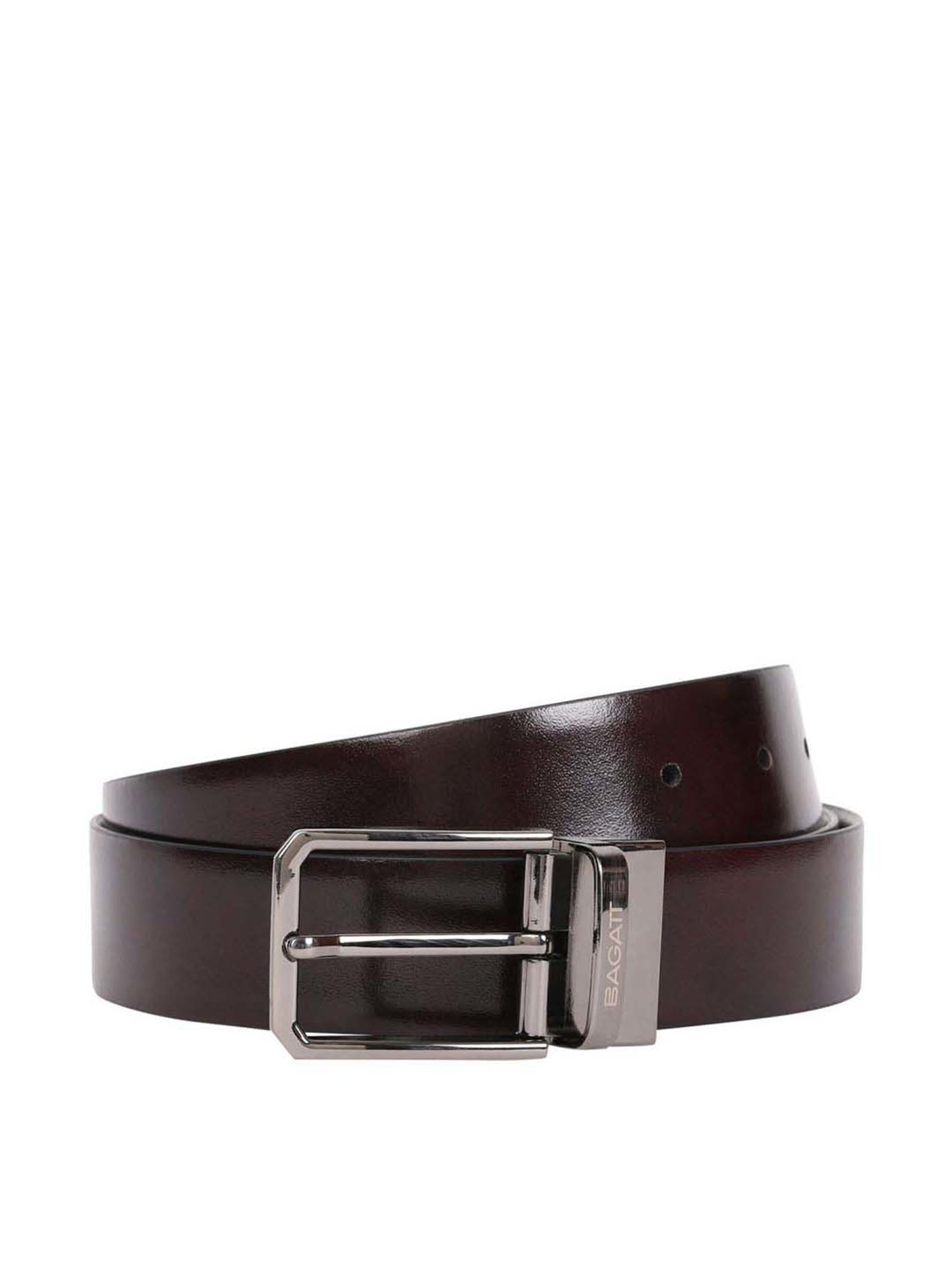 Bagatt Parma Black & Brown Leather Reversible Belt for Men