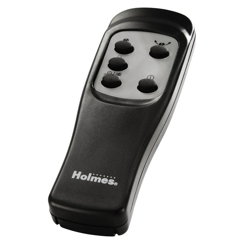 18" Oscillating Stand Fan with Remote Control Black - Holmes