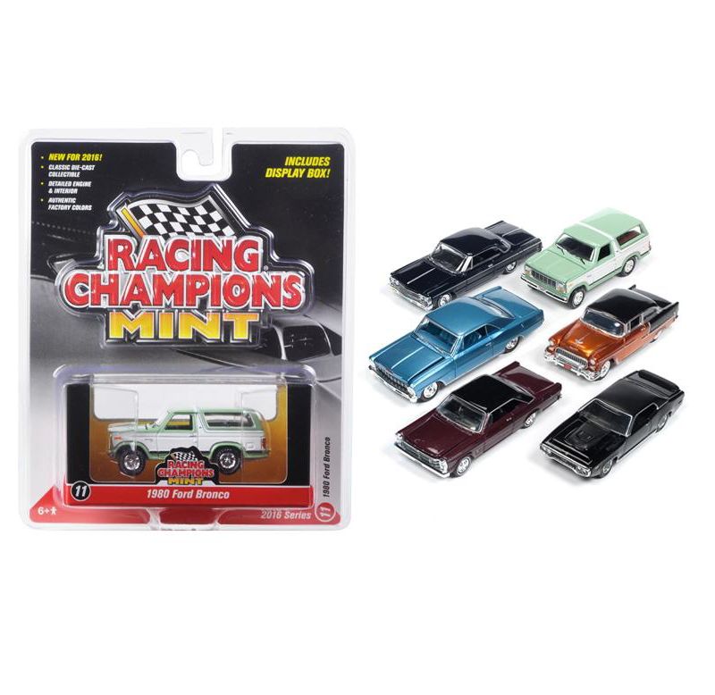 Mint Release 2 Set D Set of 6 cars 1/64 Diecast Model Cars by Racing Champions