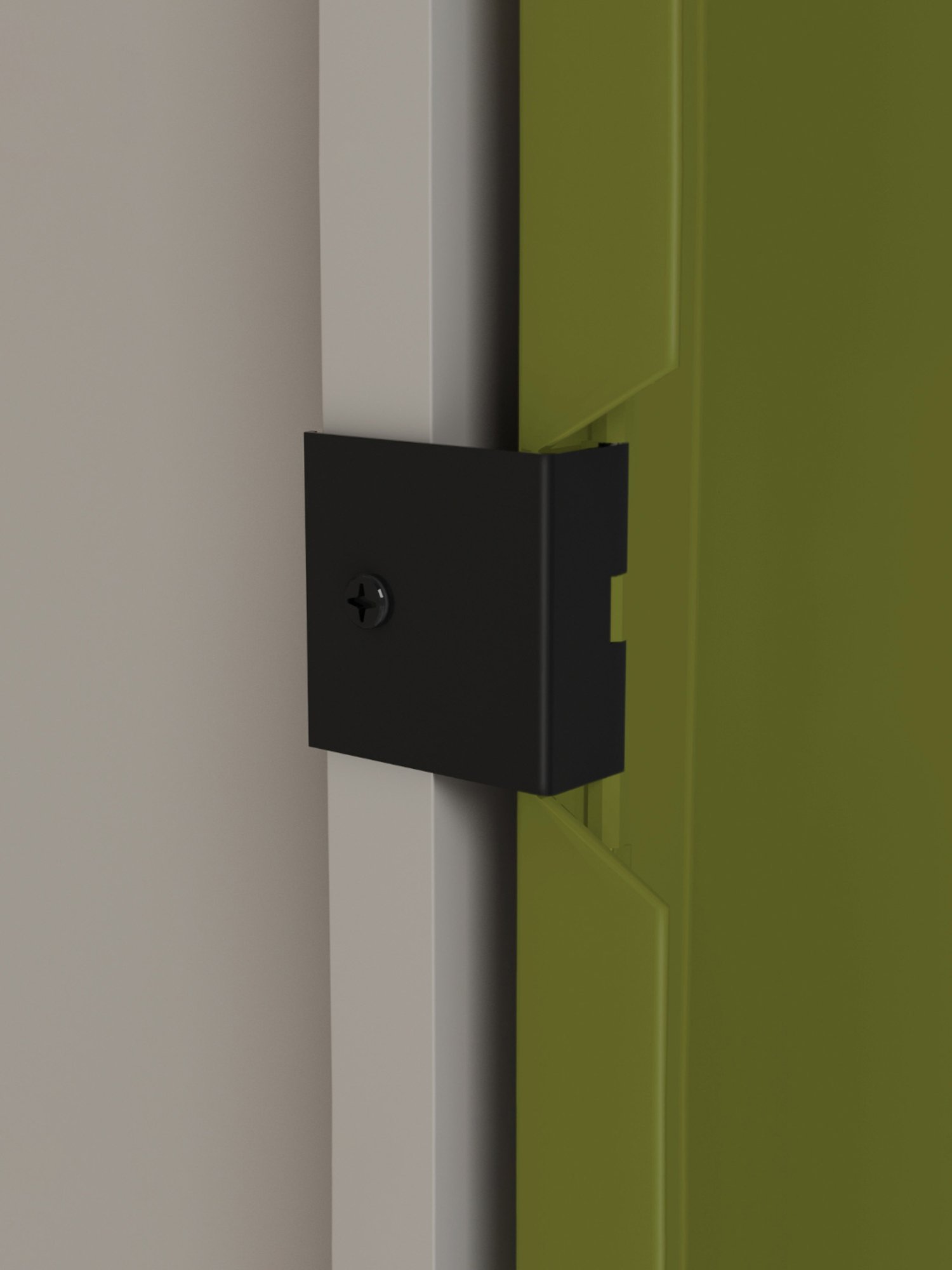 Godrej Interio Slimline 3-Door Steel Almirah, Tex Green Leaf (1-Year Warranty, 1 Locker)