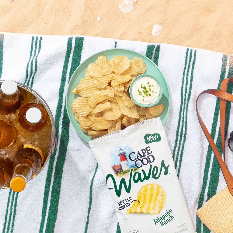 Cape Cod Jalapeno Ranch Waves Potato Chips - 7oz