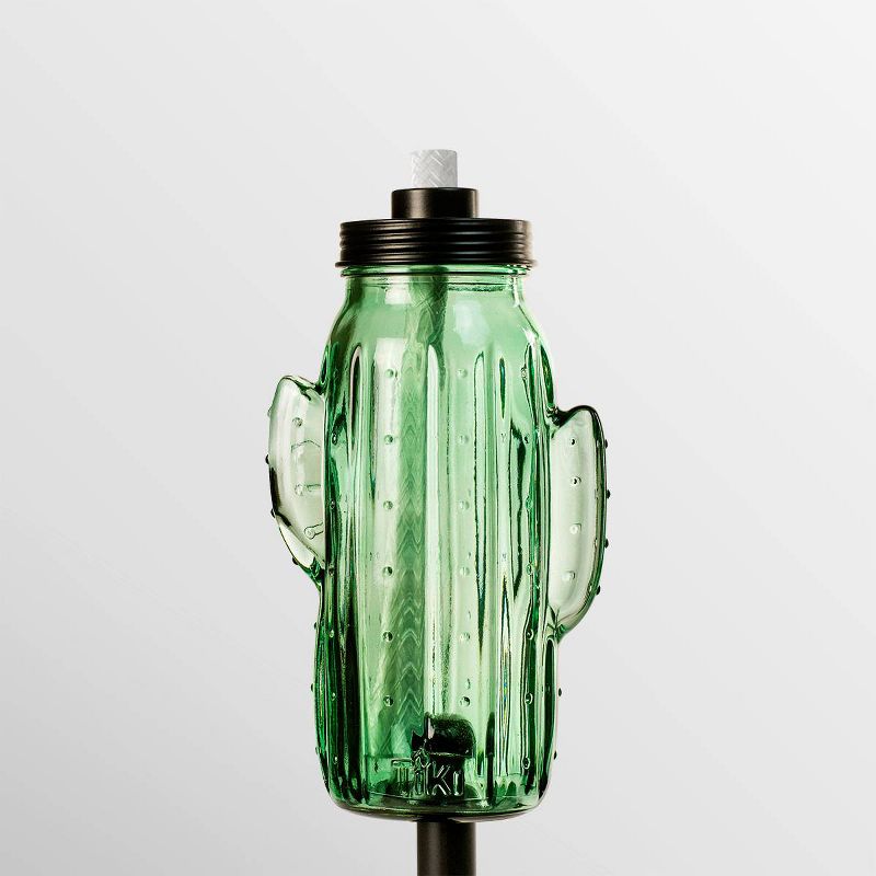 Tiki Brand 65" Chiko Cactus Metal Torch Green