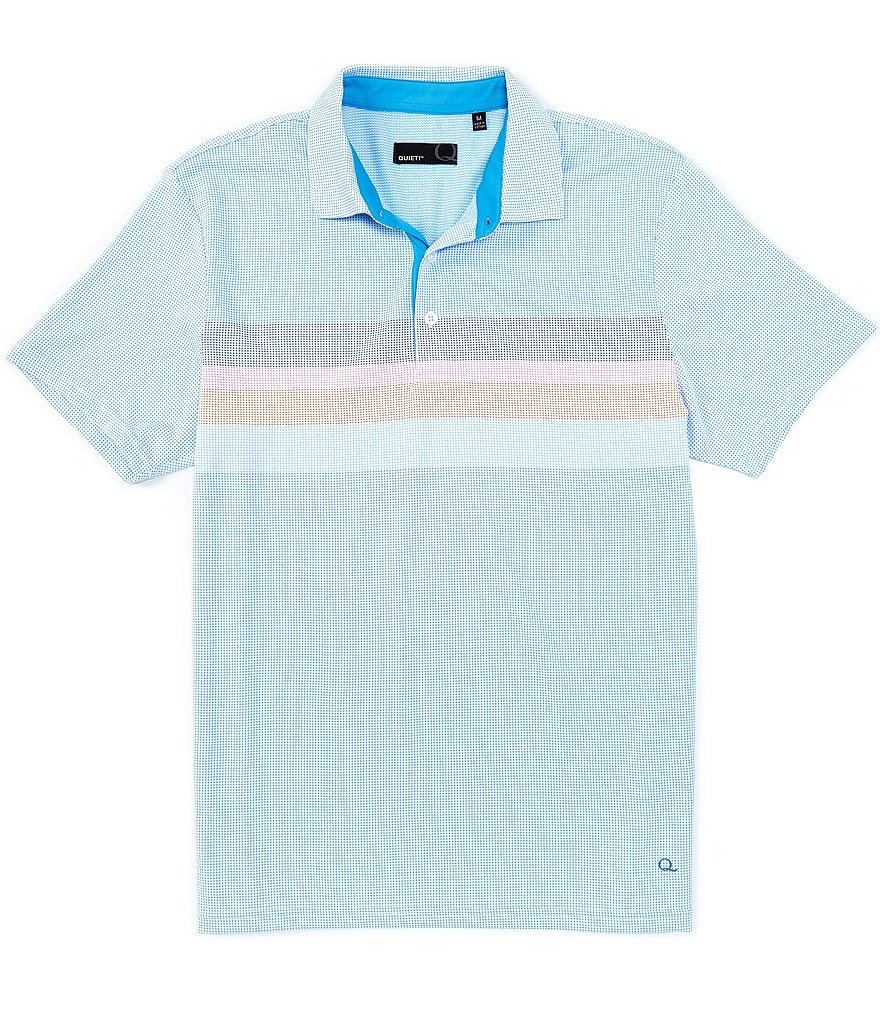 Visconti Petal Print Short-Sleeve Polo Shirt
