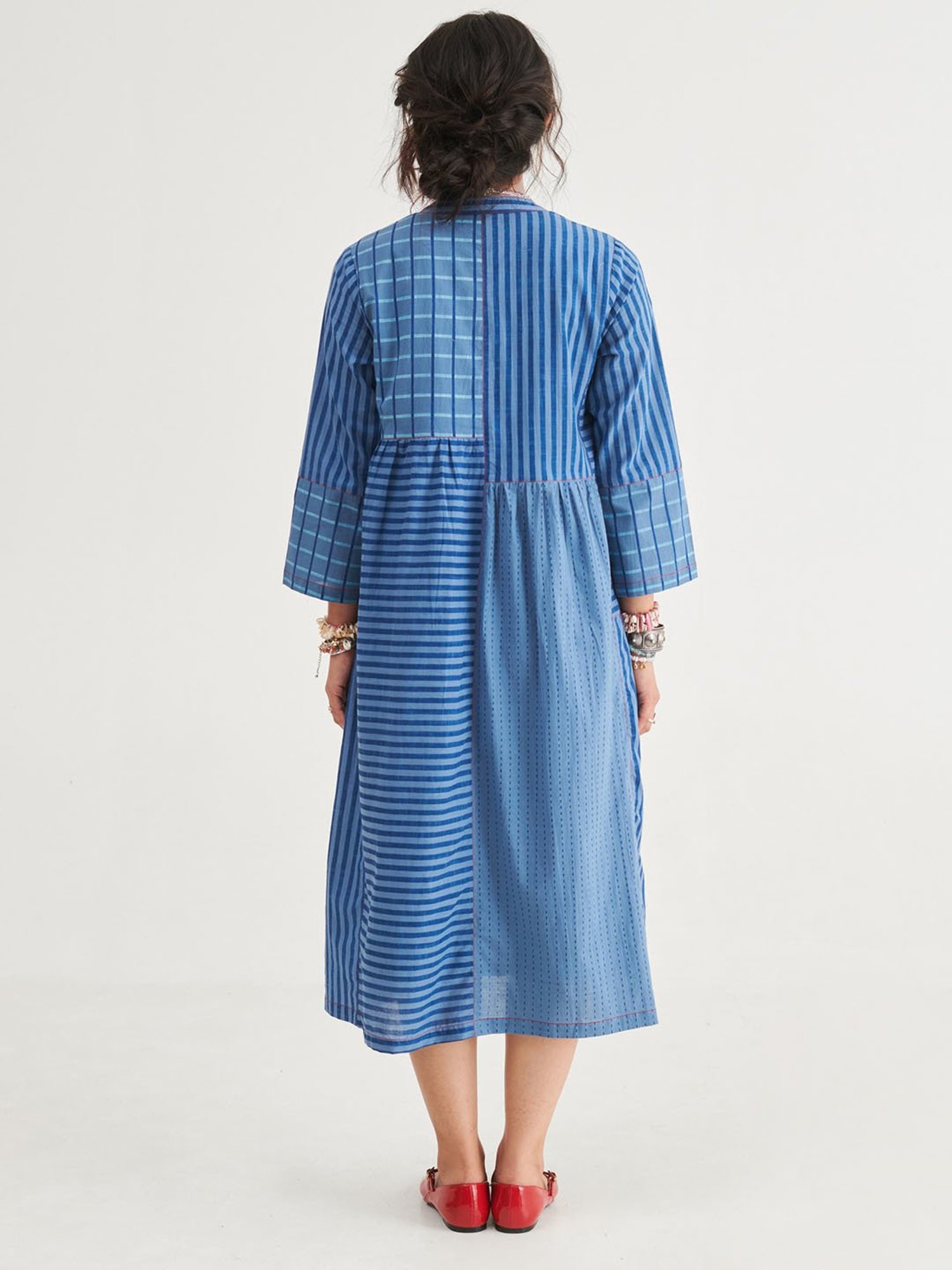 Prakriti Jaipur Indigo Panel Dress