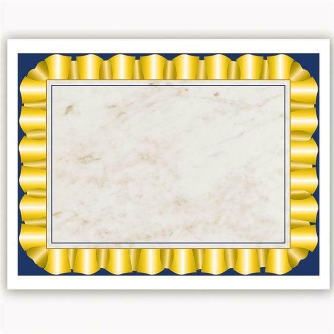Flipside H-VA669BN Gold Ribbon Certificate Border Computer Paper - Pack of 4