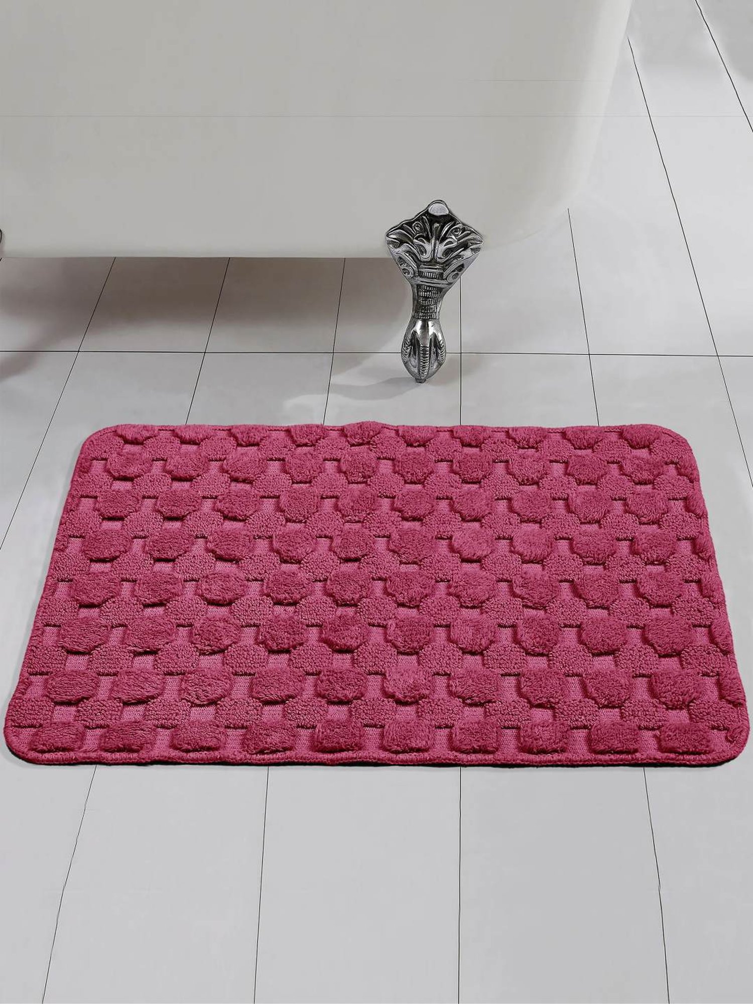 Shannon Clark Love Under The Stars Cushion Bath Mat Black - Deny Designs