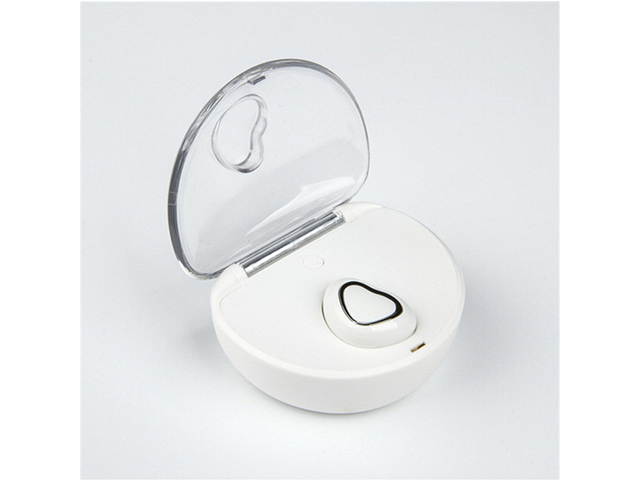 AutofeelSunriseoffice Mini Love Heart Bluetooth Earphone Headset Wireless Headphone With Mic 3D Bass Stereo Sport Earbuds For Phone iPhone Xiaomi Samsung